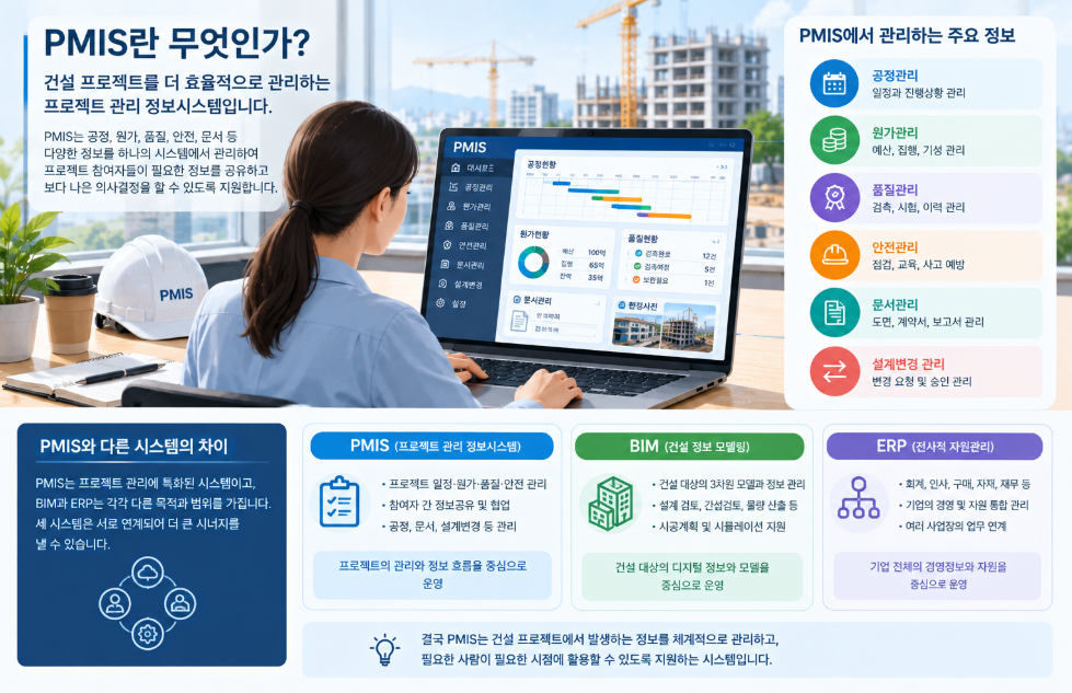 PMIS란 무엇인가? 건설현장에서 프로젝트 관리에 활용되는 이유