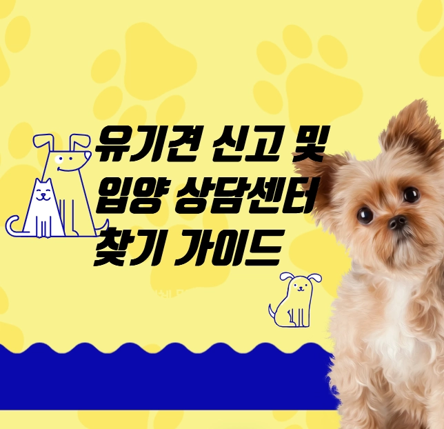 1577-0954, 우리 동네 유기견 신고 및 입양 상담센터 찾기 가이드