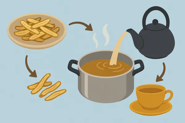 황기차 끓이는 법 원리