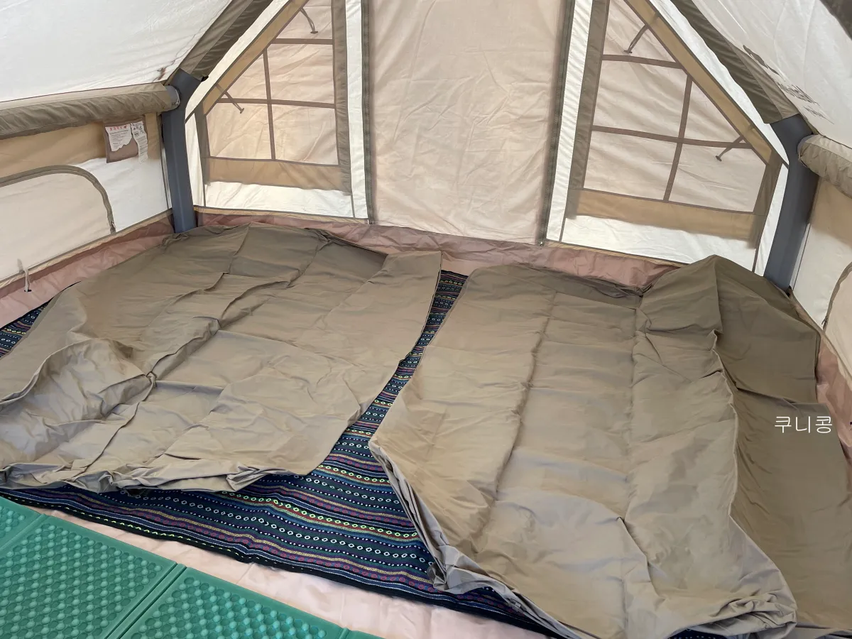 캠핑매트-러그-추천-네이처하이크-캠핑-에어침대-담요-사용후기