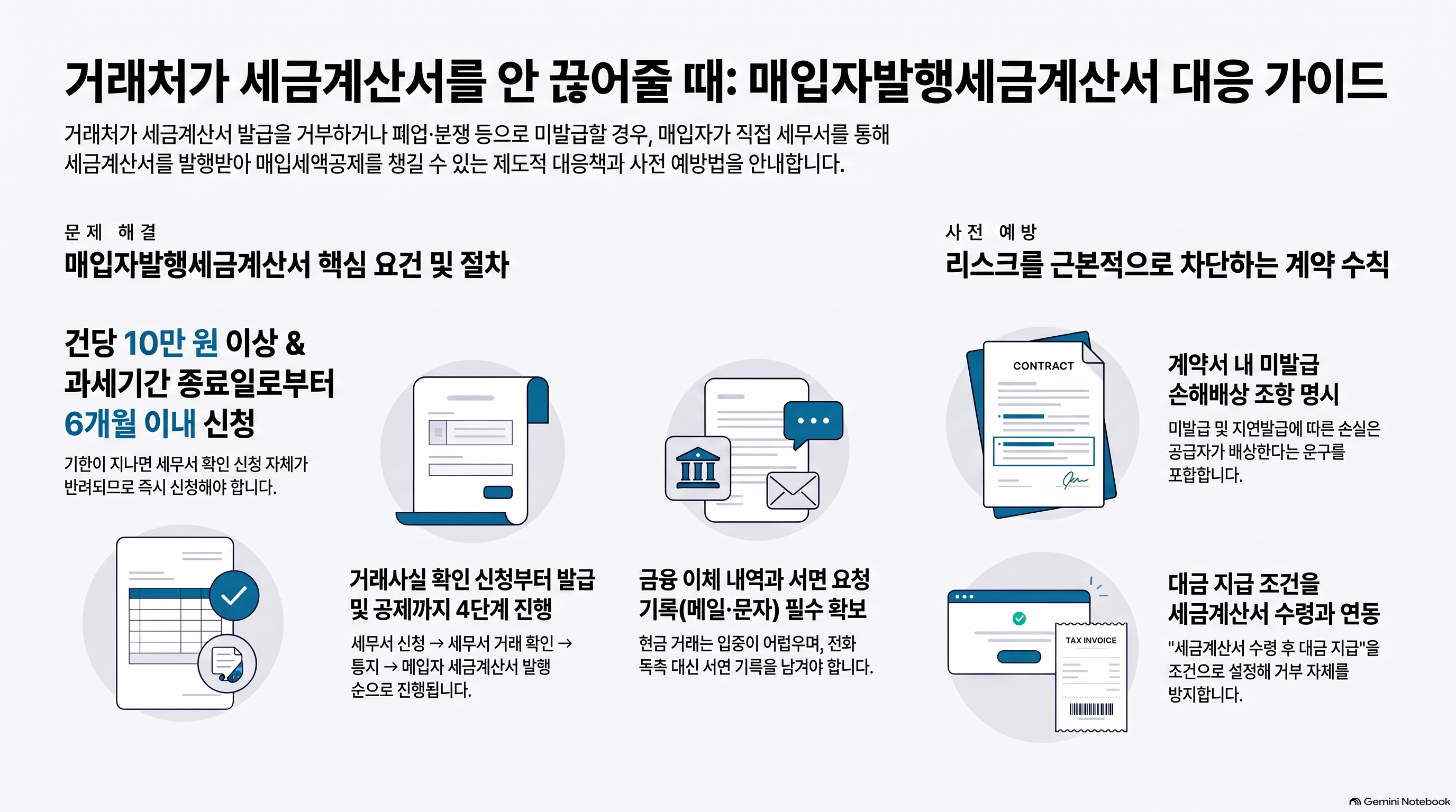 매입자발행세금계산서 신청 절차 흐름도