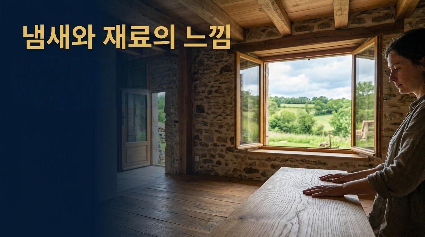냄새와 제료의 느낌