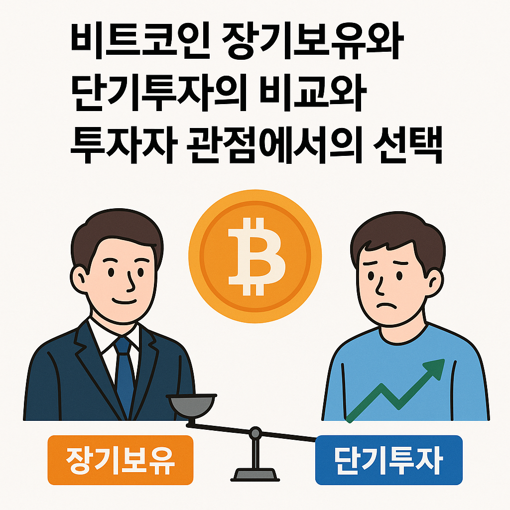 비트코인 장기보유와 단기투자의 비교와 투자자 관점에서의 선택