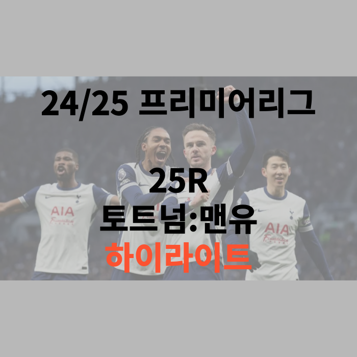 토트넘 맨유 하이라이트