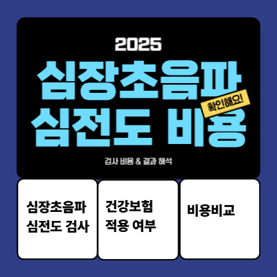 심장초음파&middot;심전도 검사 비용 &amp; 결과 해석 (2025)