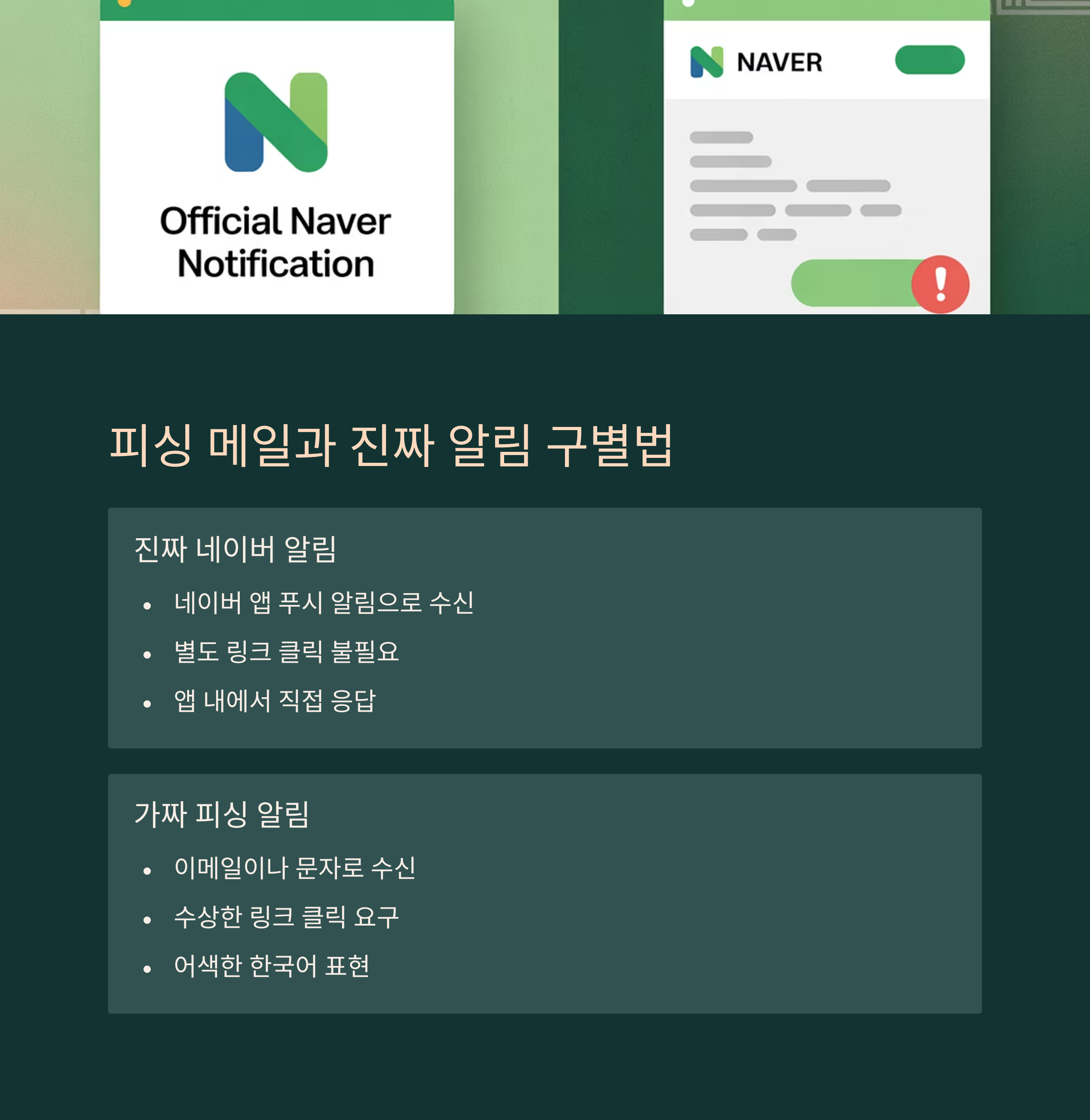 해킹으로 인한 네이버 2단계 알림