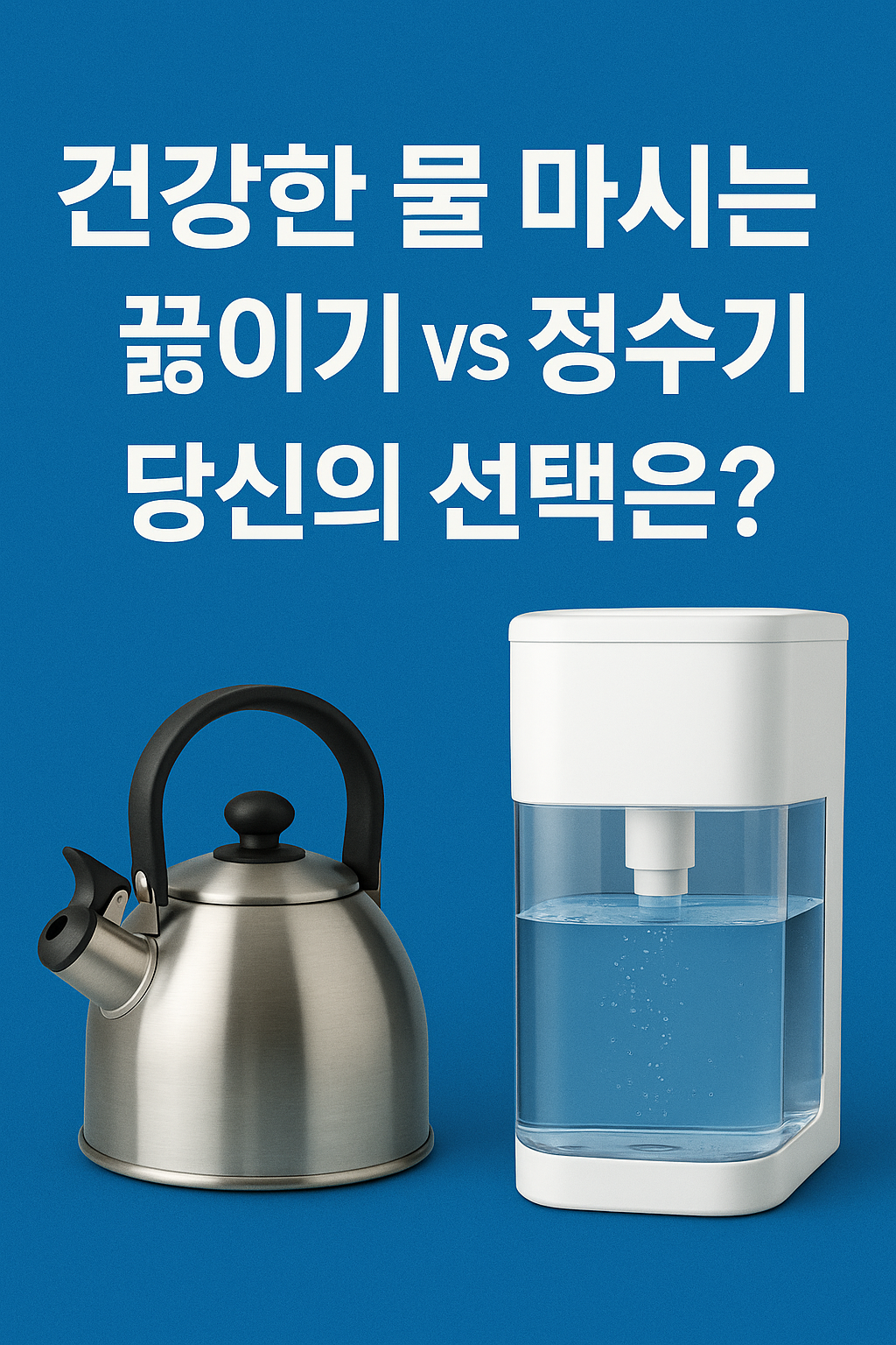 건강한 물 마시는 법: 끓이기 vs 정수기, 당신의 선택은?