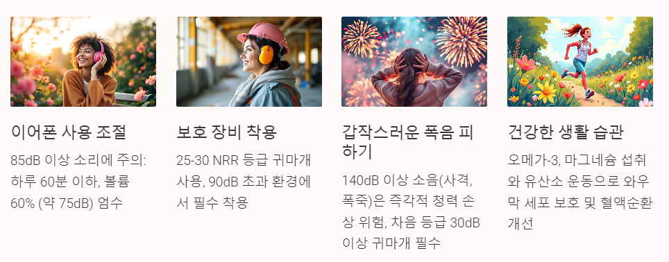 소음성 난청 예방법