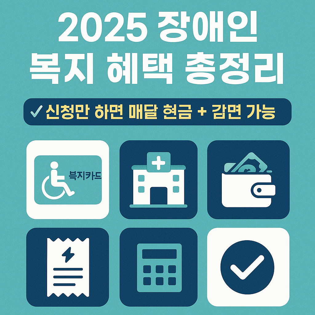 2025 장애인 복지 혜택 총정리