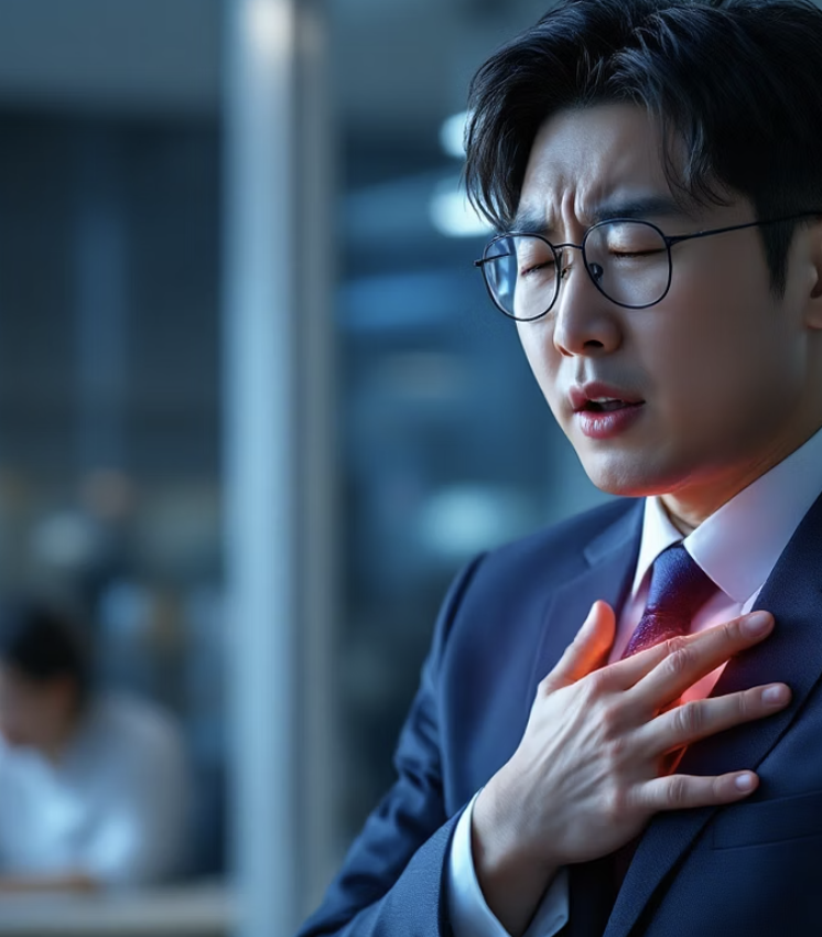 가슴을 쥐어짜는 듯한 통증&amp;#44; 대표적인 신호