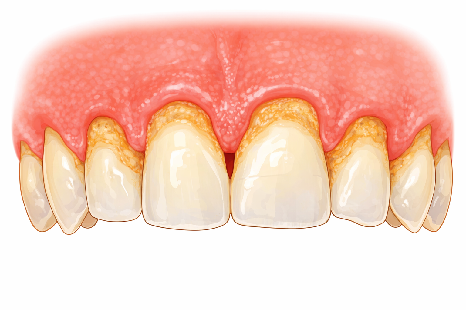 치주질환으로 인한 치은 퇴축
