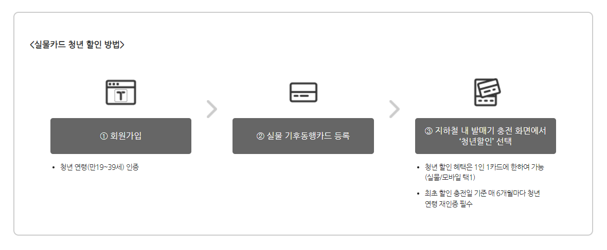 기후동행카드 청년 할인