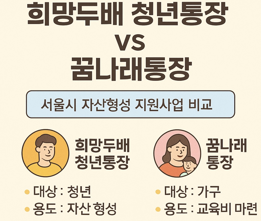 서울시 자산형성 지원사업 비교
