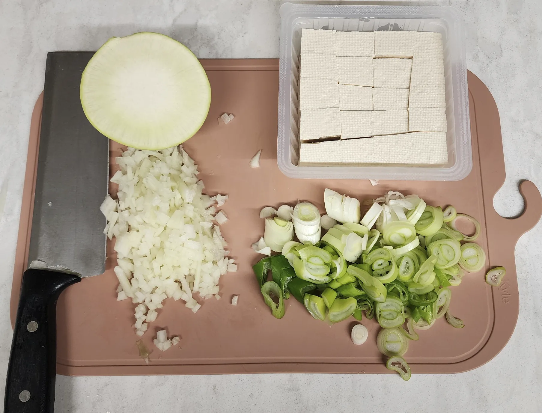 두부황태콩나물국-무파두부재료준비하기