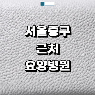 서울 중구 요양병원