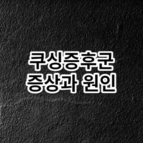 쿠싱증후군(Cushing&#39;s Syndrome) 증상과 원인