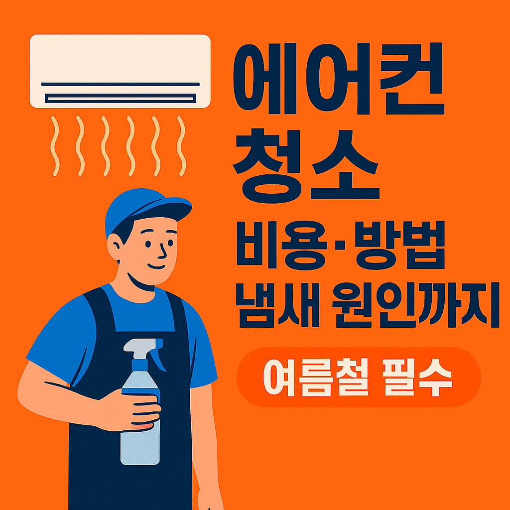 에어컨 청소 비용부터 방법과 냄새 원인