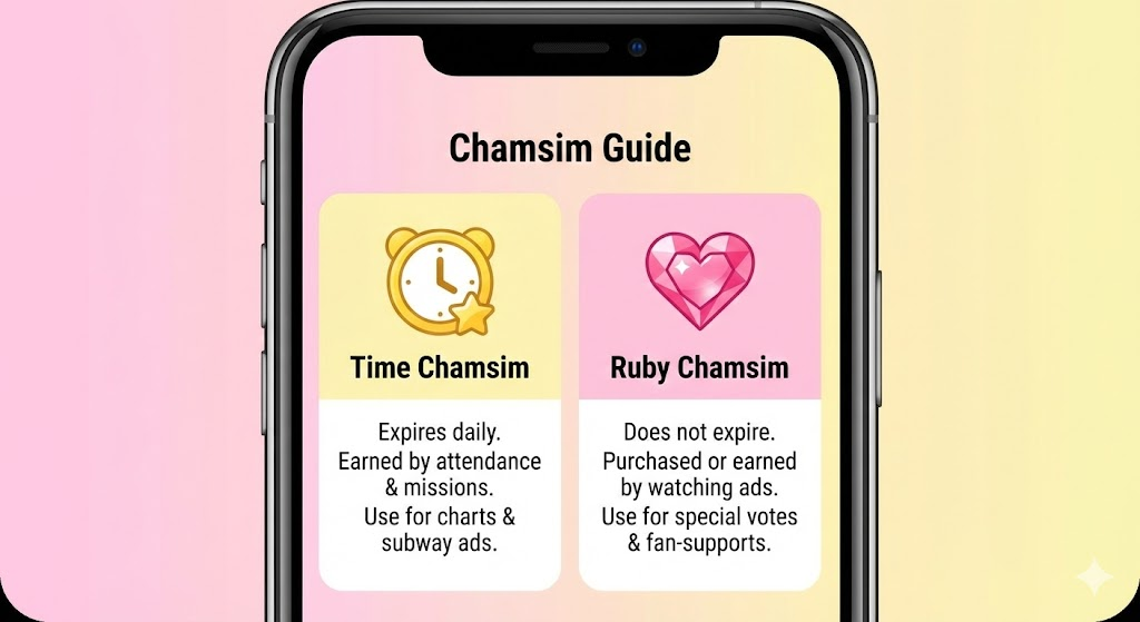 Idol Champ chamsim difference guide