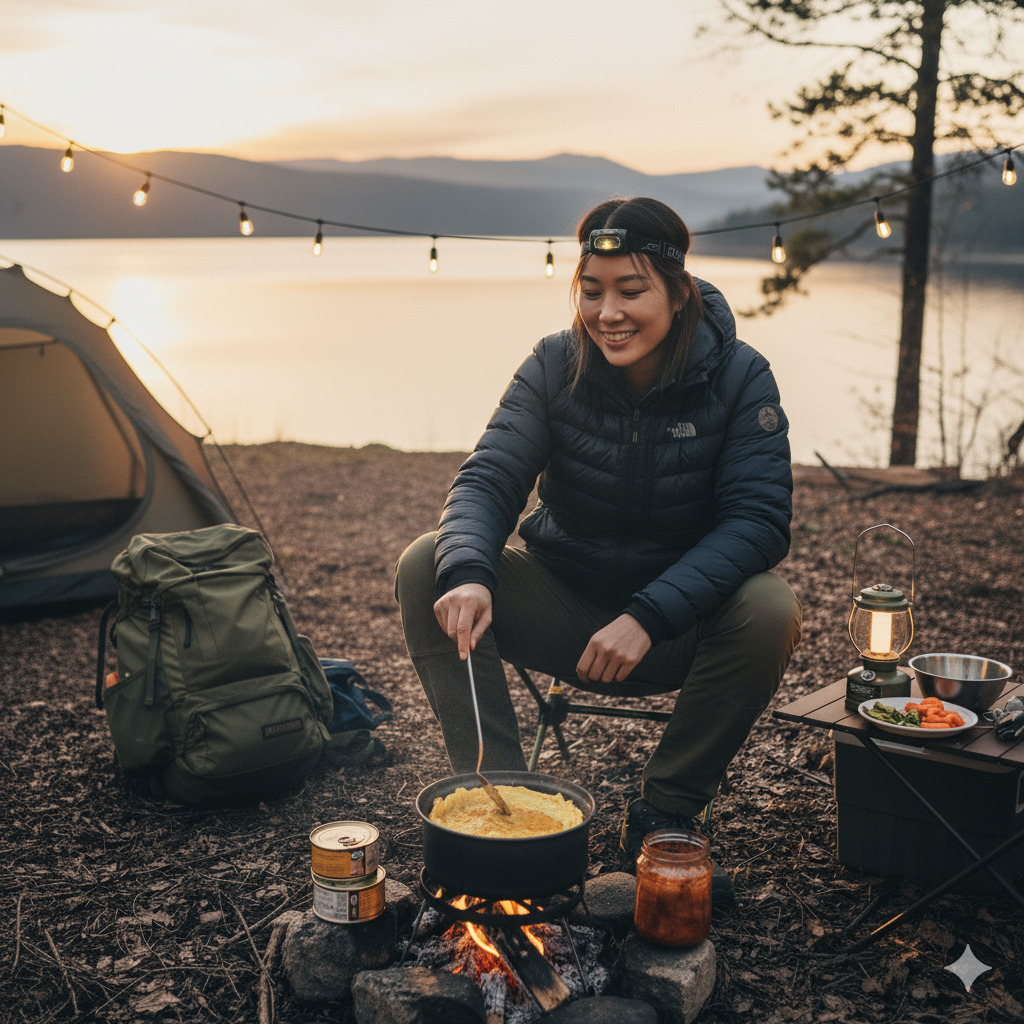 혼자 캠핑 요리