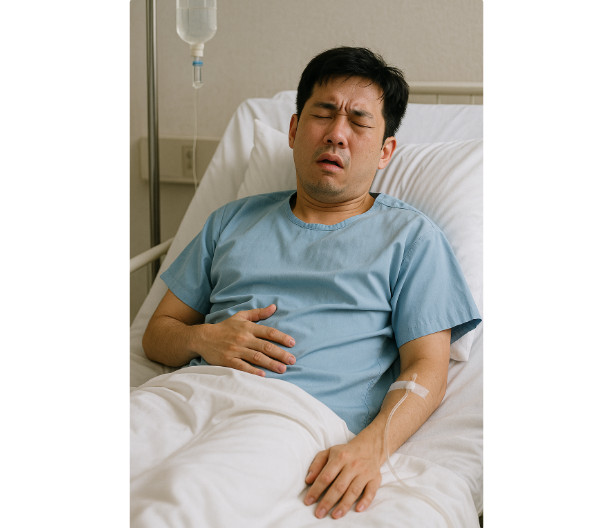 식중독 걸린 사람