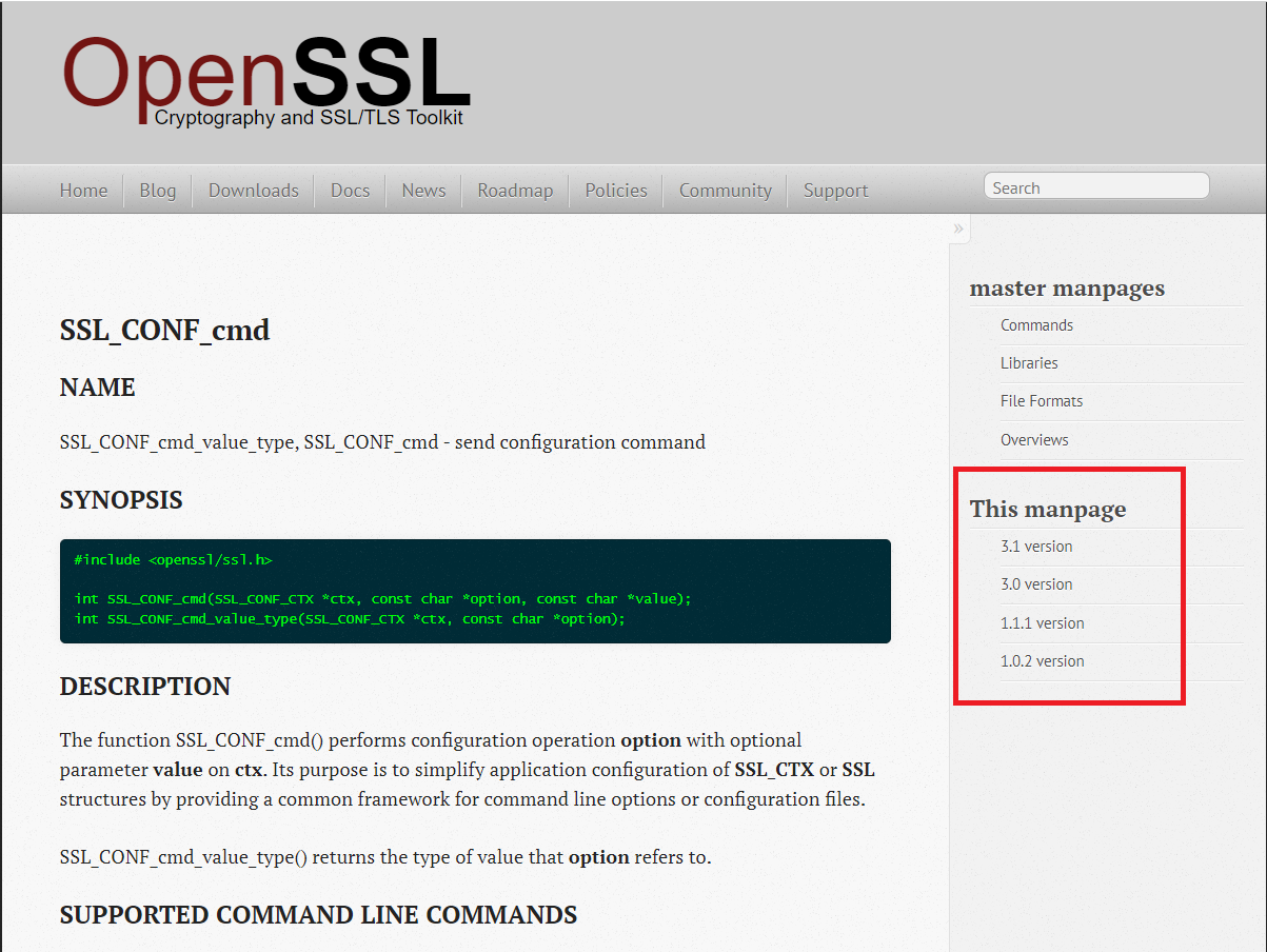 openssl docs 문서