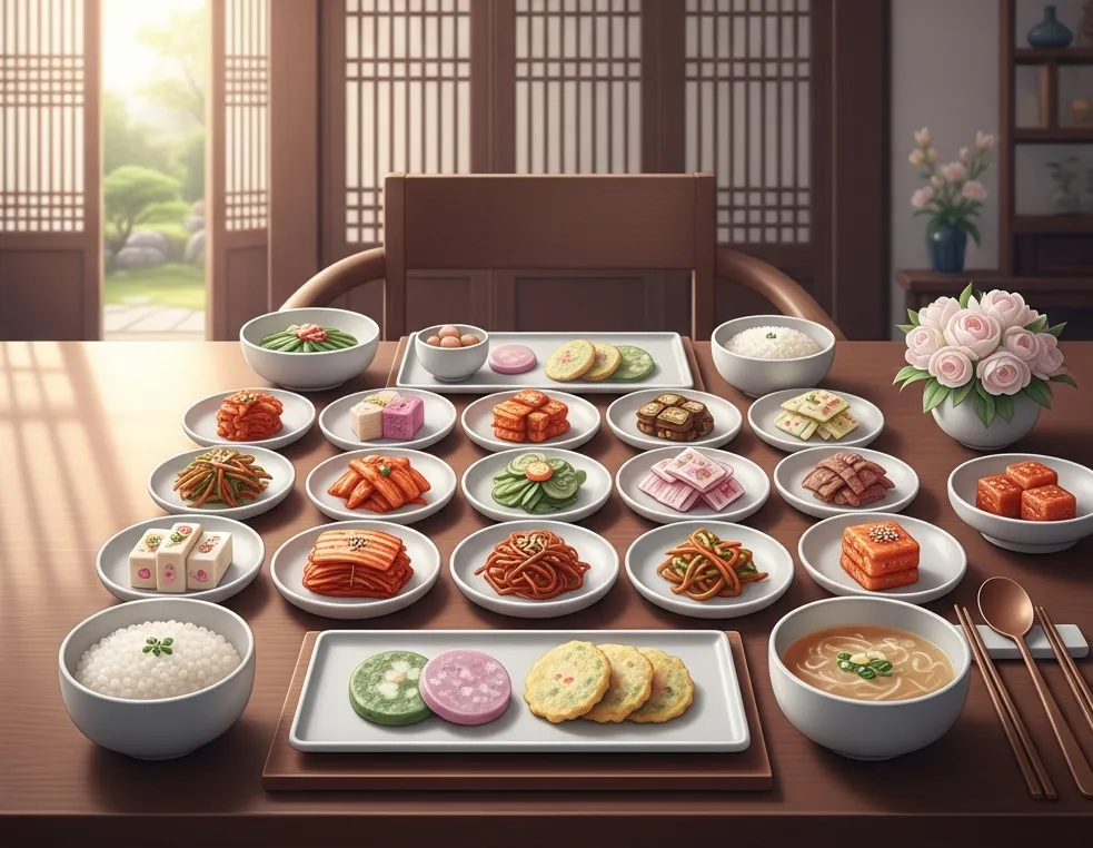 한정식 코스 상차림