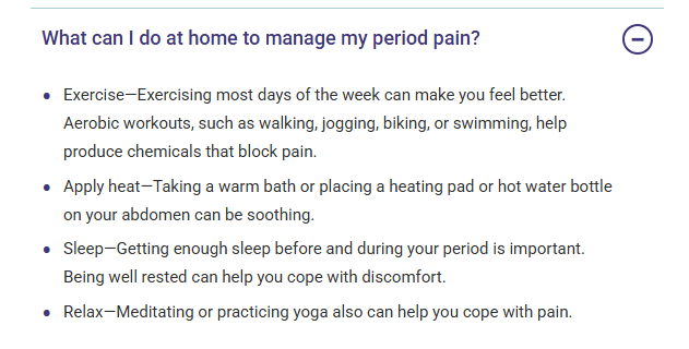 ACOG FAQs, https://www.acog.org/womens-health/faqs/dysmenorrhea-painful-periods?utm_source=chatgpt.com