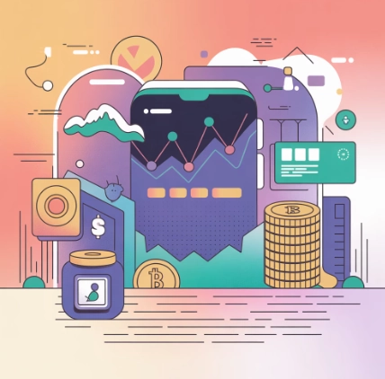 메타버스 디지털 공간경제의 확대 예시 일러스트