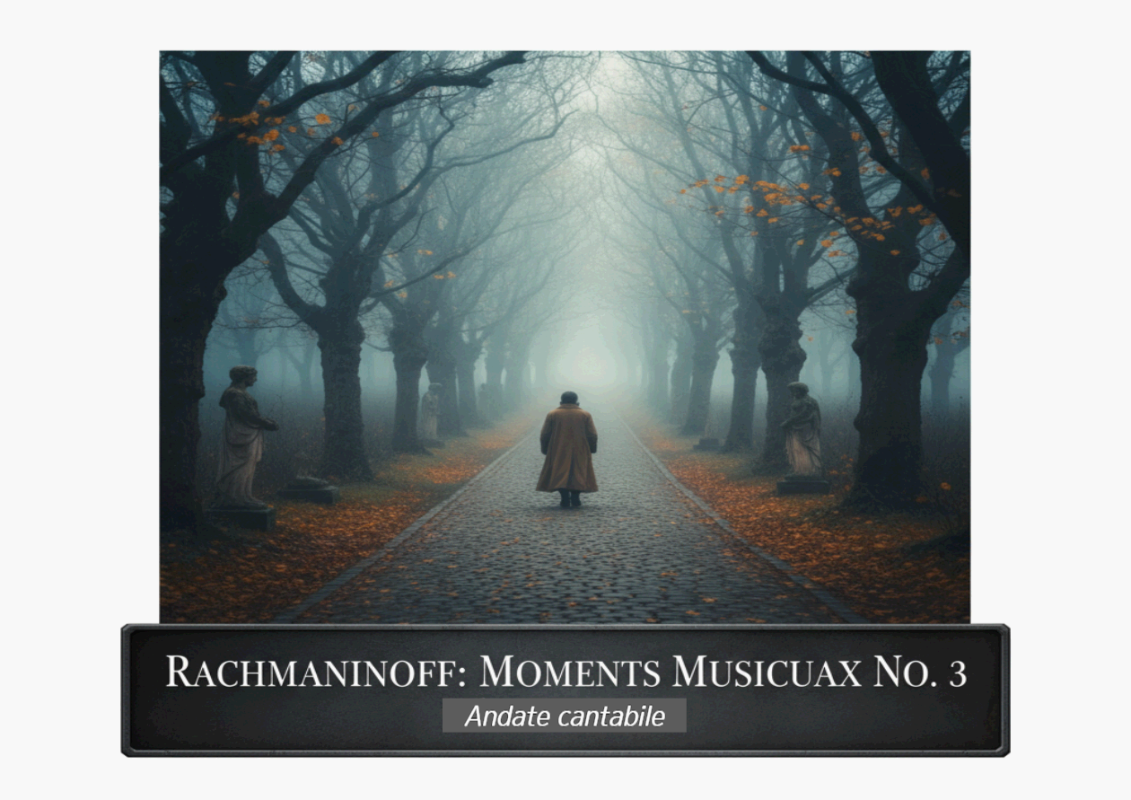 세르게이 라흐마니노프 <Moments musicaux Op.16 No.3> - 걸음처럼 이어지는 느린 행진