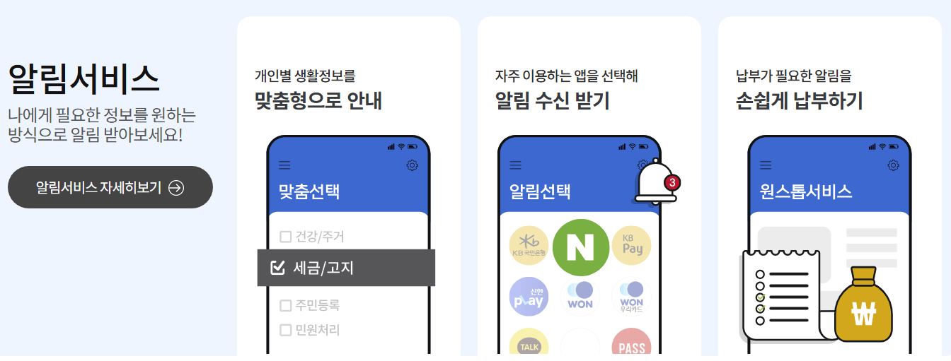 국민비서 구삐 알림서비스 신청방법