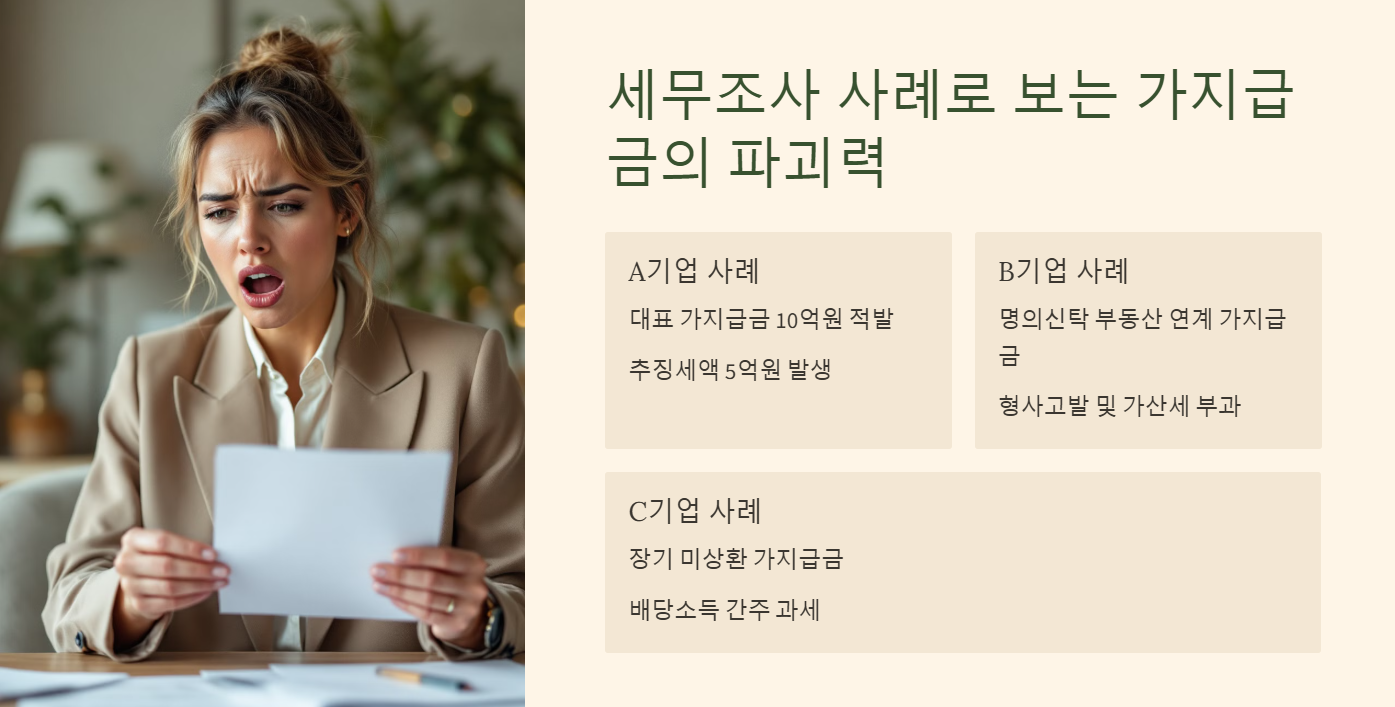 세무조사 사례로 보는 가지급금의 파괴력