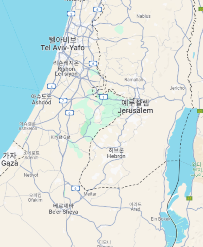 이스라엘 지도