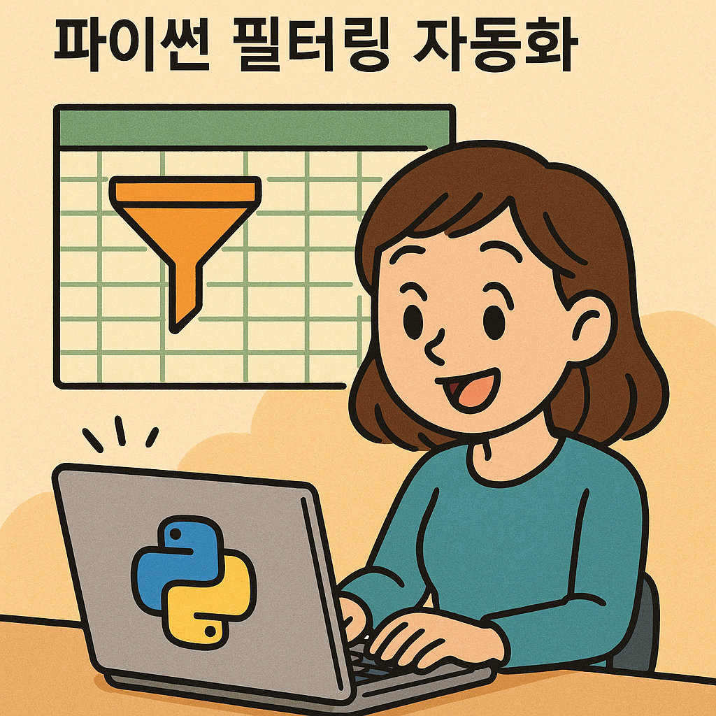 조건에 맞는 데이터만 추출하기 – 파이썬 필터링 자동화