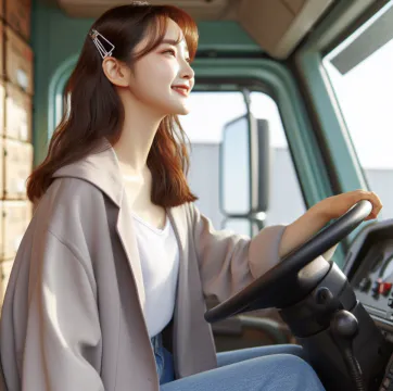 20대 여성 화물차 운송 기사