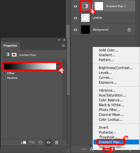 photoshop-creat-new-fill-or-adjustment-layer-gradient-map