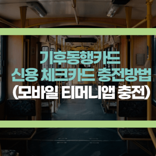 기후동행카드 신용카드 충전