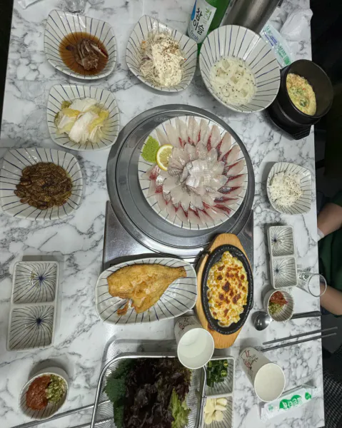 가격파괴 Why 불로회덕팝 회덮밥 매운탕 가자미구이