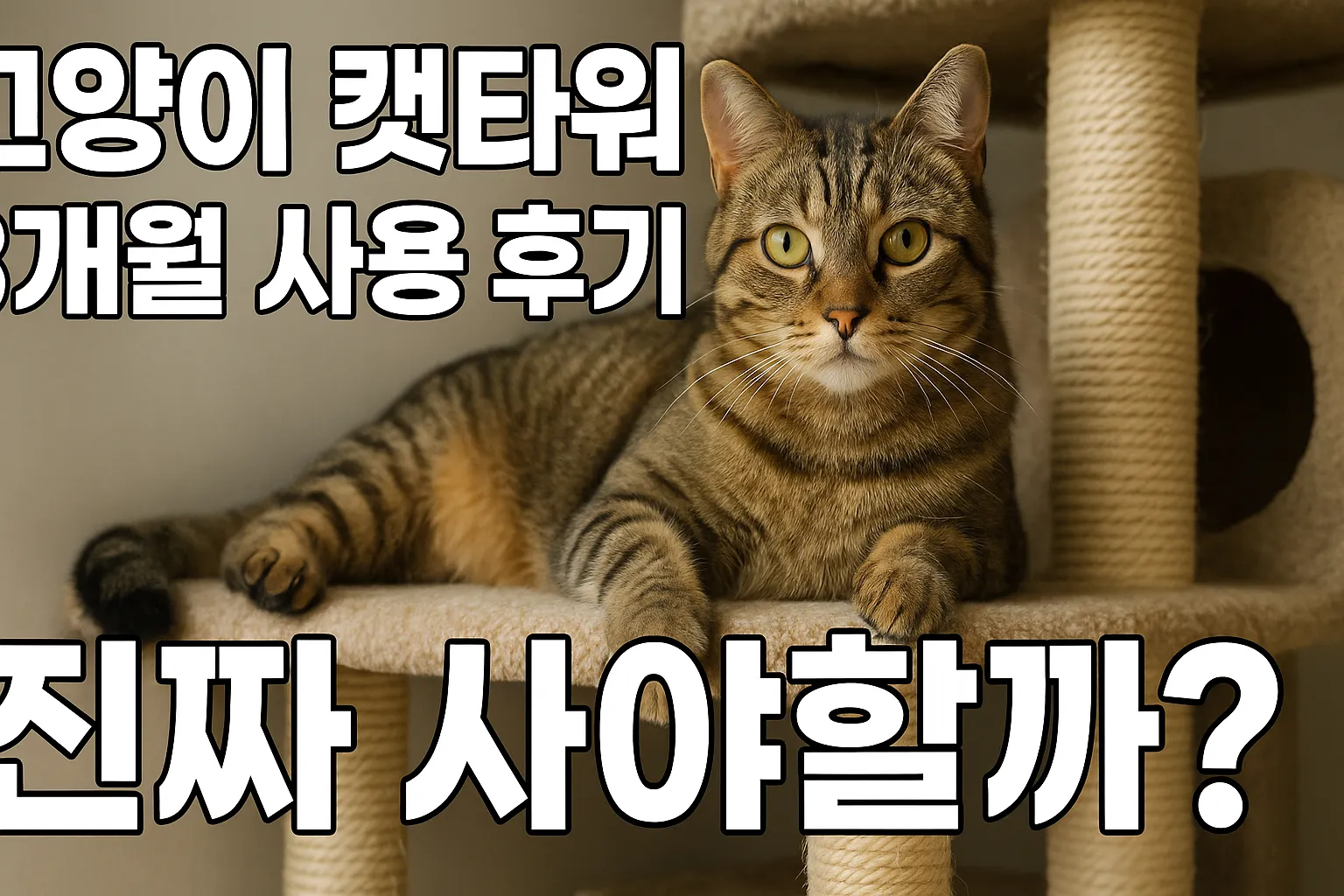 고양이 캣타워 3개월 사용 후기! 진짜 사야할까?