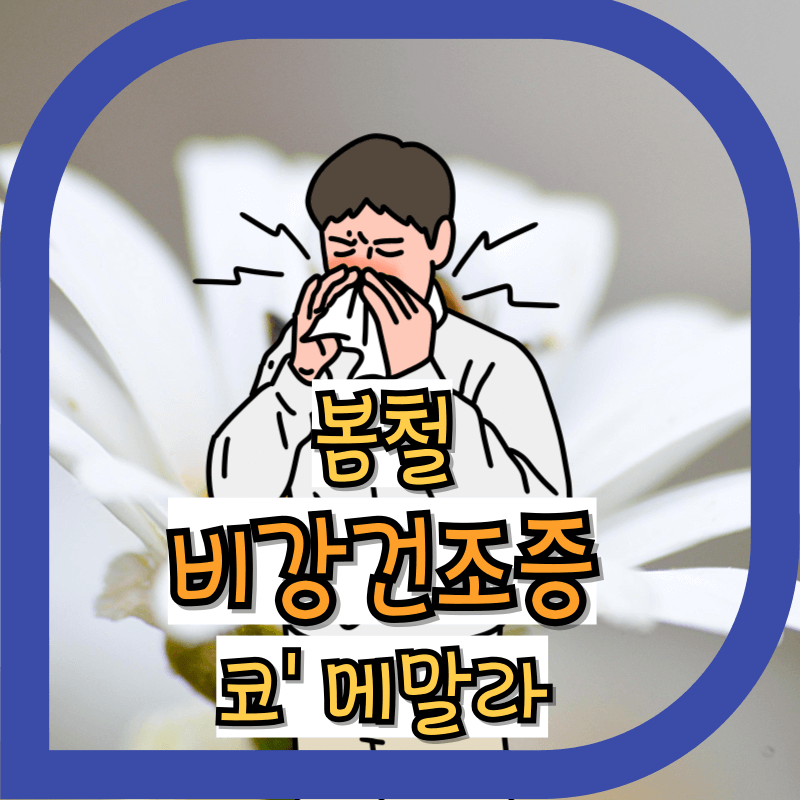 코안이 건조해져서 코를 푸는 이미지