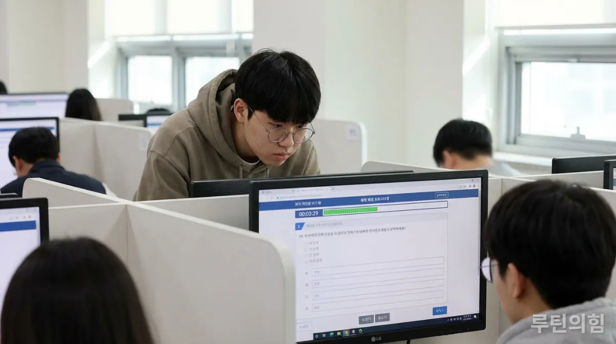 2026년 독학사 CBT 시험을 준비하는 한국인 학생