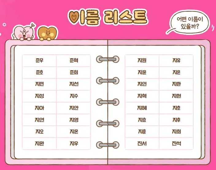 칸쵸 칸초 이름찾기 이벤트 이름리스트, 경품, 참여방법, 참여 홈페이지