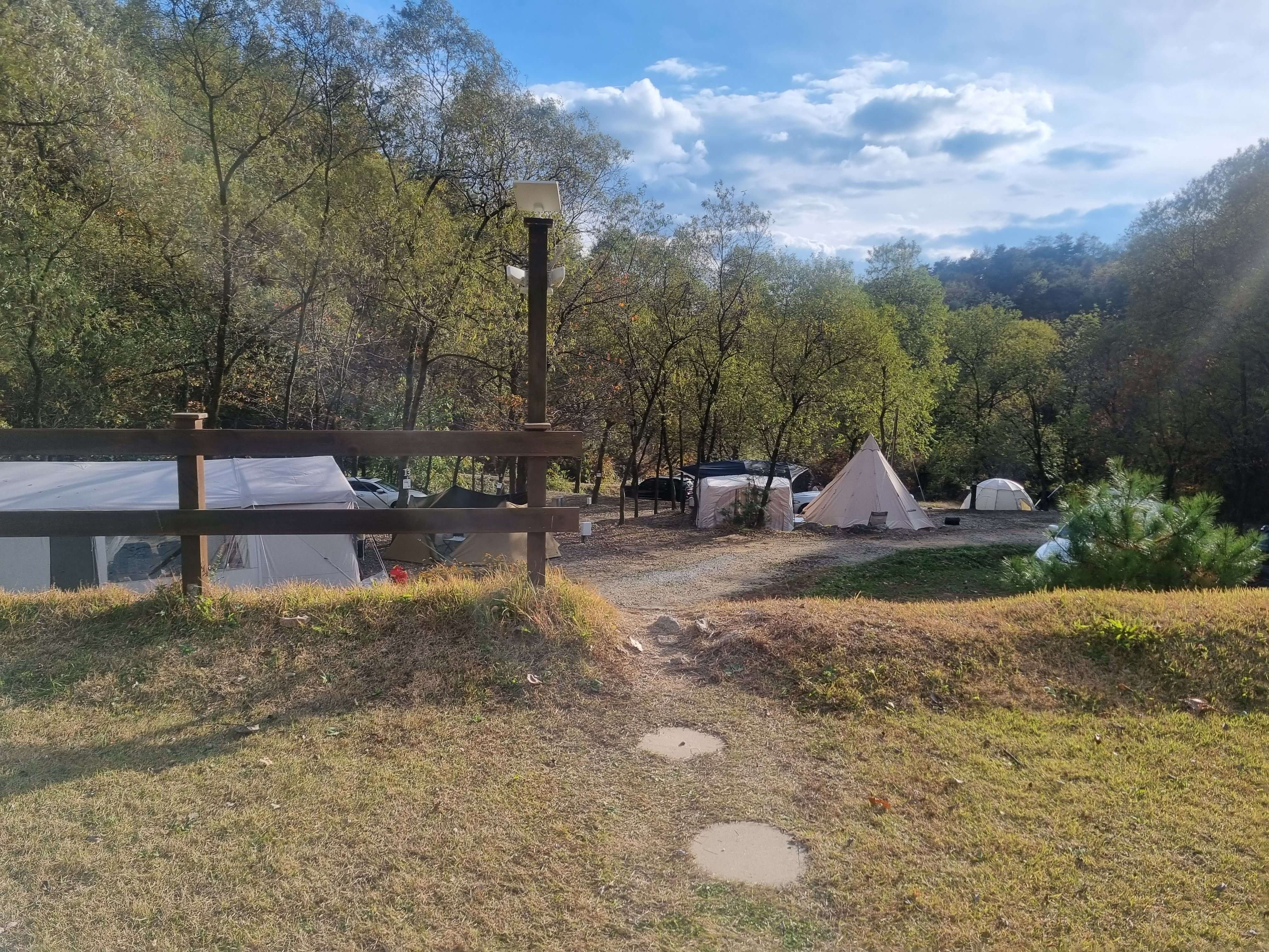 경상북도 봉화 숲속 캠핑장