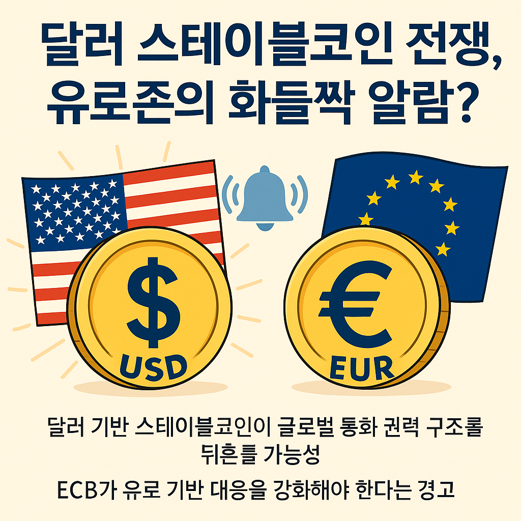 달러 스테이블코인 전쟁, 유로존의 화들짝 알람?