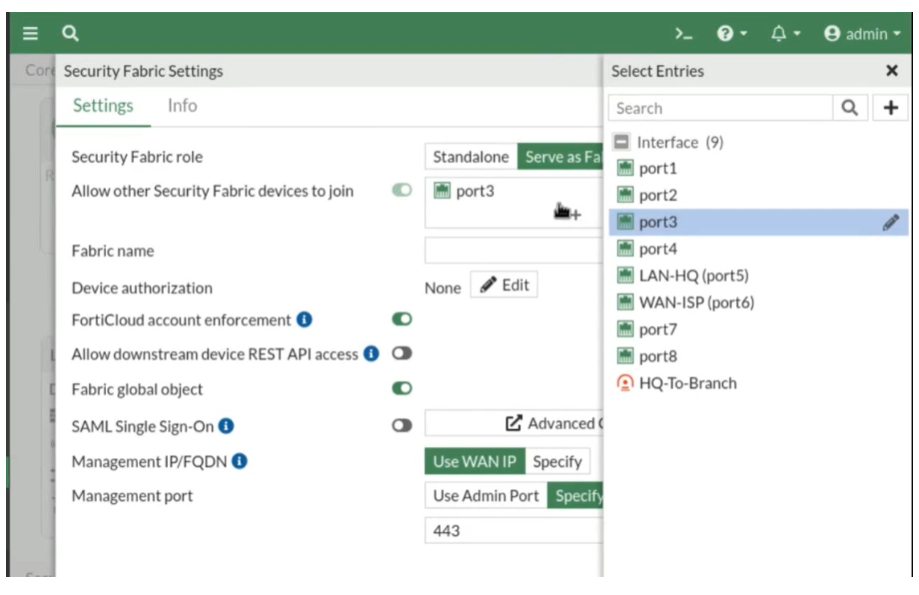 FortiAnalyzer 연동