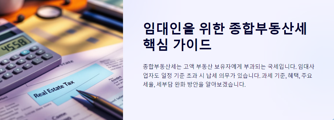 임대인을 위한 종합부동산세 핵심 가이드