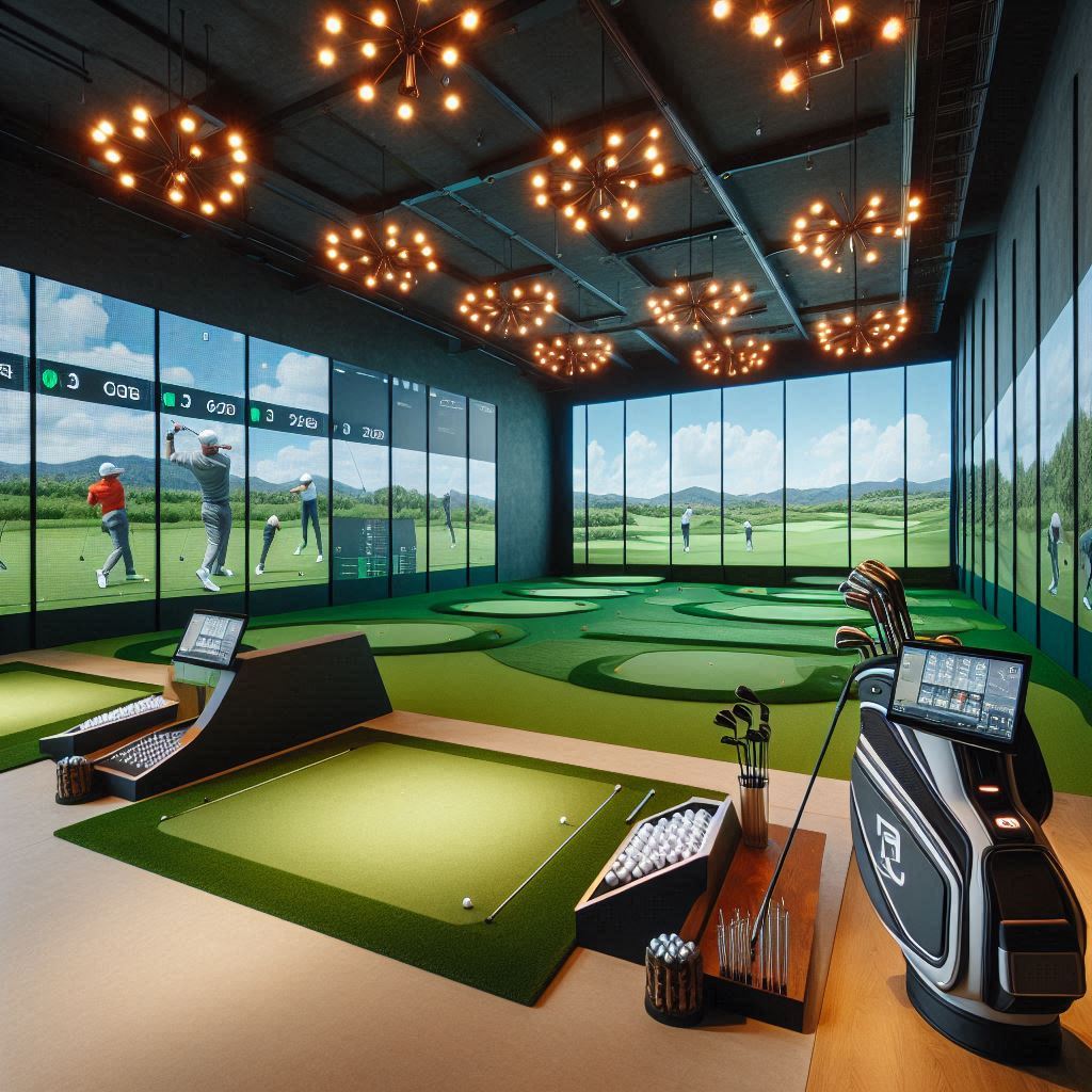 실내골프연습장 배경