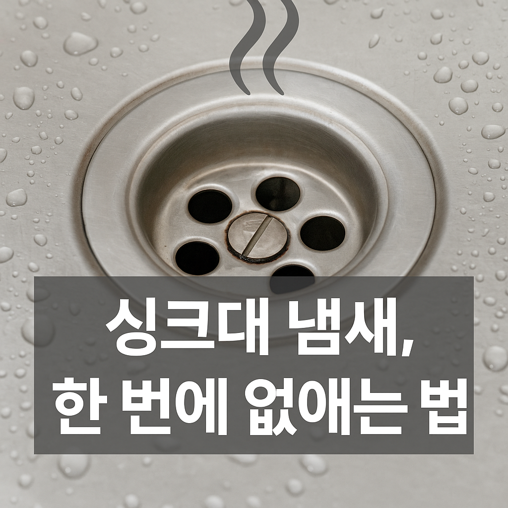 싱크대 배수구 냄새, 그냥 냄새가 아닙니다