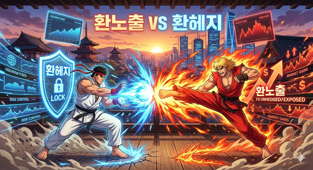 환노출 vs 환헤지 비교분석