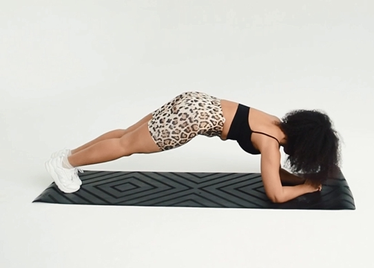 플랭크 니 투 엘보 옆구리 근육 강화