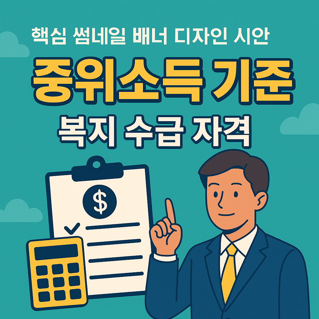 중위소득 기준, 복지 수급 자격의 핵심